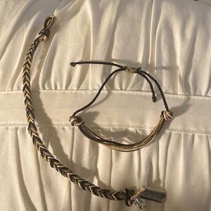 “Grace” handmade bracelet. Set of 2.